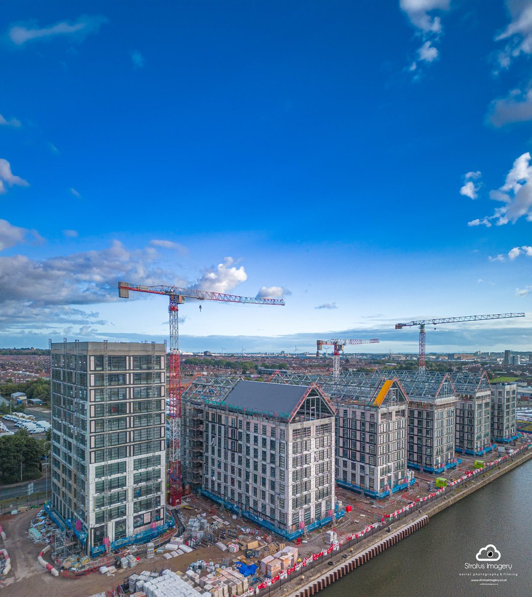 Millers Quay 🏗️ #wirralwaters #millersquay stratusimagery.co.uk