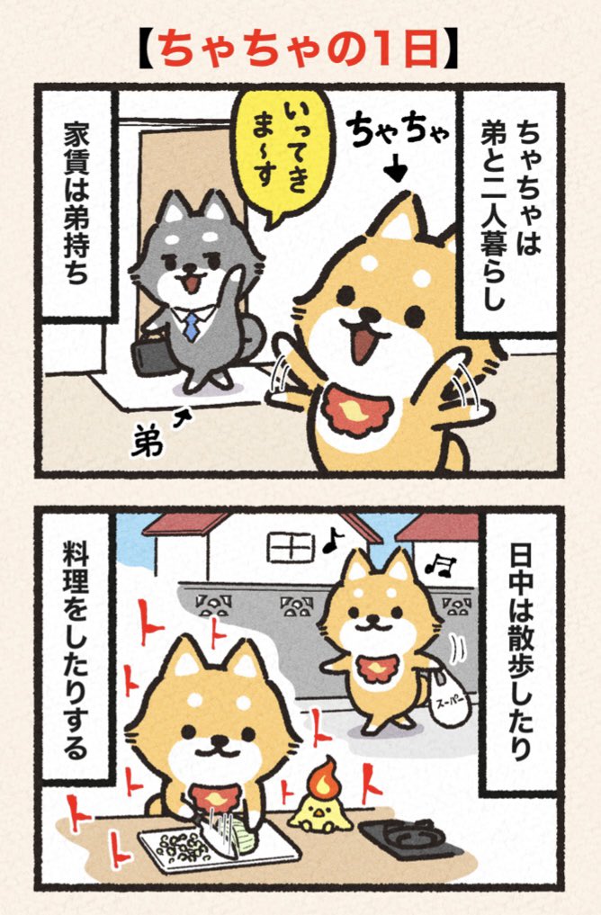 【ちゃしばのちゃちゃ】
〜ちゃちゃの1日〜 
