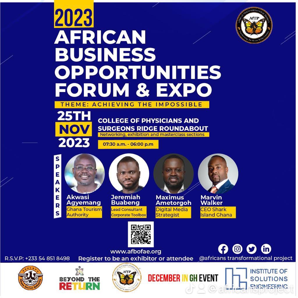 AfricansProject's tweet photo. Register to be part of this amazing conference. #africantransformationalproject #afbofae_23 #decemberinghana #decemberingh #experienceghana #celebrateghana #diaspora https://t.co/zSwXS2TFio