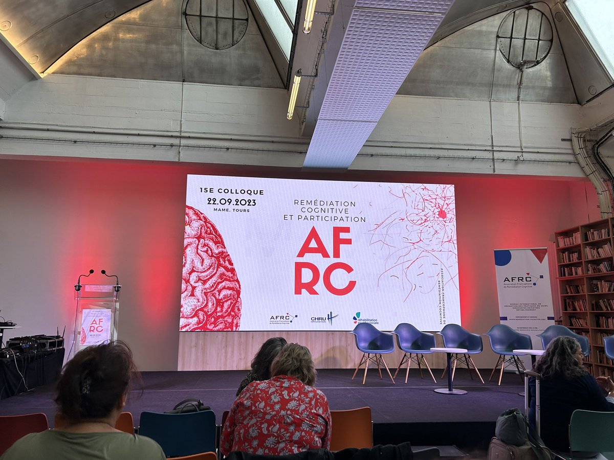 Le C2R2 s’est rendu à Tours pour assister à la 15ème journée de l’#AFRC #remediationcognitive
#santémentale
#AFRC2023
<a href="/CentreRessource/">CRR</a> @ChVinatier  <a href="/CHRU_Tours/">CHRU de Tours</a> <a href="/mametours/">MAME</a>
