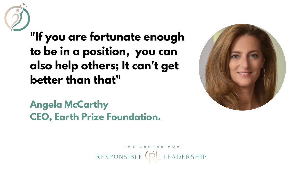 Angela McCarthy, CEO @TheEarthPrize, in conversation with @JainBawa. 🌍✨ Let's embrace the opportunity to make a positive impact and uplift those around us. 💪🤝 Watch the entire conversation at bit.ly/3rohYTu #PayItForward #Leadership #EarthPrizeFoundation