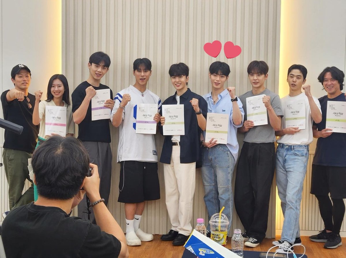 foroxjaehan's tweet photo. okay, here it is. Hangyeom was there from the script reading of the webdrama 'Jazz For Two', there's no further news about this series yet since it was produced by IPQ &amp; MODT(same production of ASTCO). 
But we can forward to his acting debut!💚
Other casts followed him on ig~ https://t.co/hNE15fvLjR