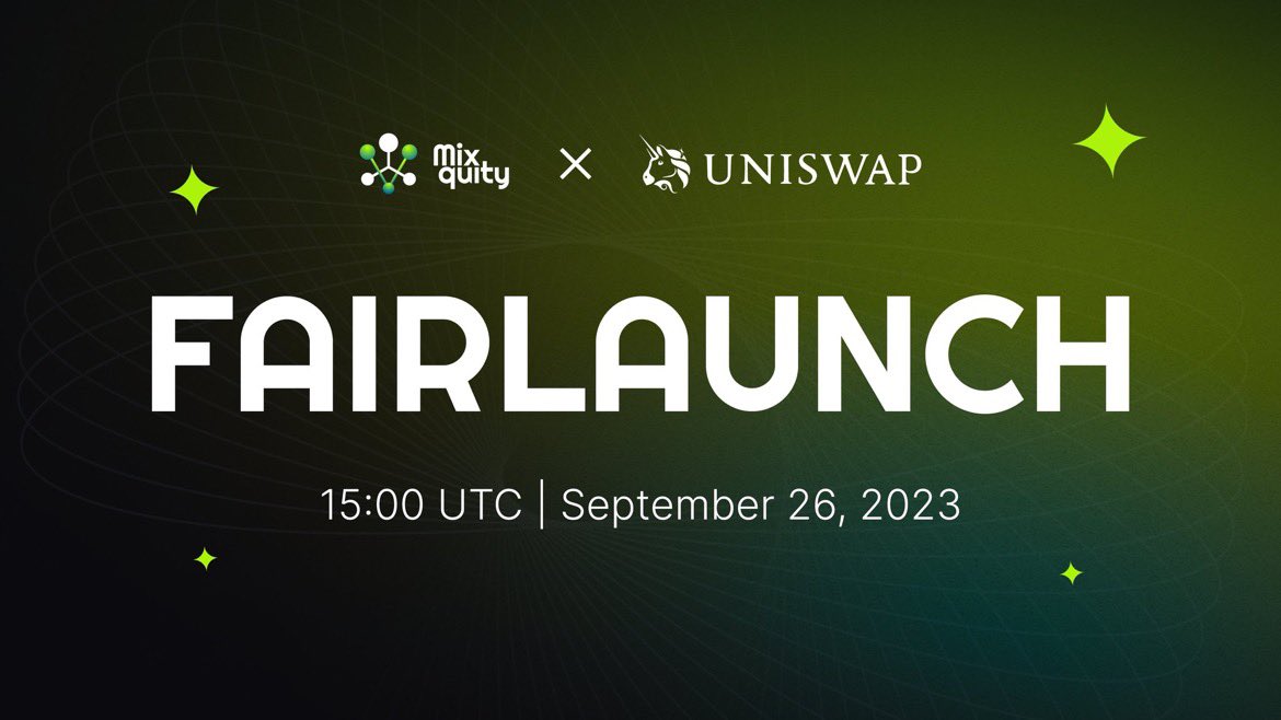 EzMoneyGems's tweet photo. Another launch tomorrow I’ll be watching is at 15:00 UTC 26th September 📍 

@Mixquity will hit Uniswap tomorrow 🧪 

$MIXQ is a combination of decentralised liquidity and rebase 👀 

Full info in the medium, check it 👇 
https://t.co/4pZc0QlnV8

#Mixquity $MIXQ #Rebasetoken #Ethereum