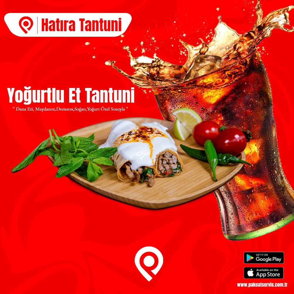 📌 Yoğurtlu Tantuni Yanında Buz Gibi Cola İle Kim Bu Enfes Lezzeti Tatmak İster?

🎉 Kampanyalarımızdan Haberdar Olmak İçin BİZİ SOSYAL MEDYA Hesaplarımızdan Takip Etmeyi Unutmayınız.

📞 0850-533-33-70
