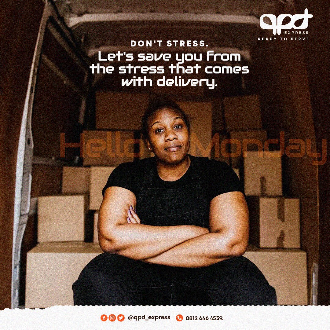 Don't Stress, We've Got You Covered! 🌟

Leave the delivery stress to us, so you can start your new week on a worry-free note.

With Qpd Express, it's all about hassle-free deliveries and fresh beginnings! 📦🚚

#StressFreeDeliveries #NewWeekVibes