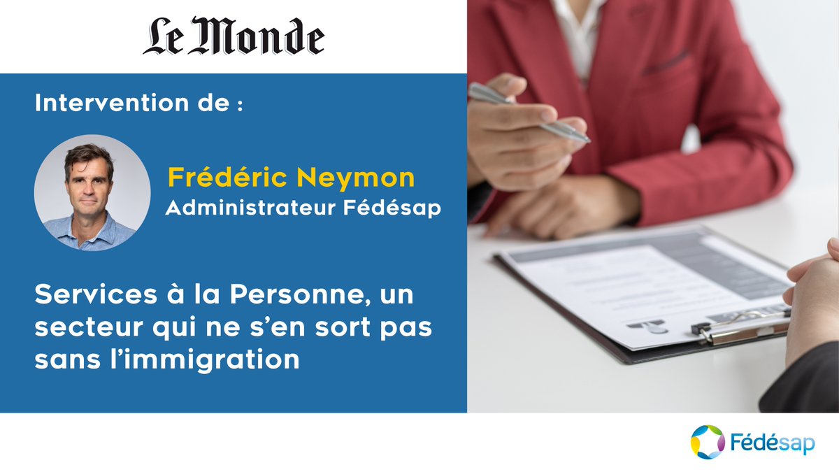 fedesapcom's tweet image. Frédéric Neymon, administrateur de la Fédésap, s&apos;est exprimé dans le journal Le Monde sur la place des salariés issus de l&apos;immigration dans le secteur des Services à la Personne. 👉

➡️ Lire l&apos;article : lnkd.in/eySpZ9Bi

#recrutement #immigration #SAP #Fédésap