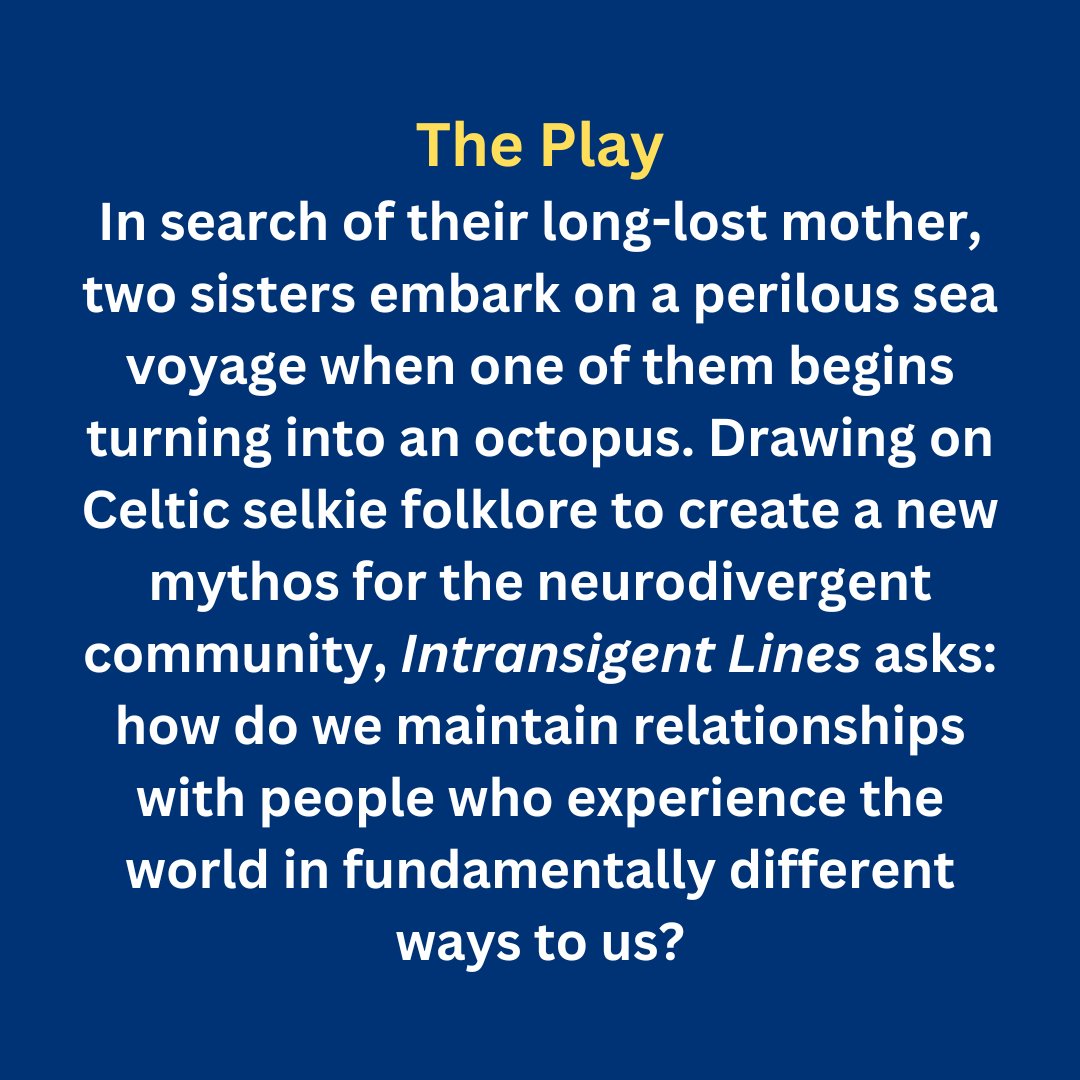 Looking for ND actors for the reading of @lizzie_milton's play Intransigent Lines! Please share with anyone you think might be interested 😊