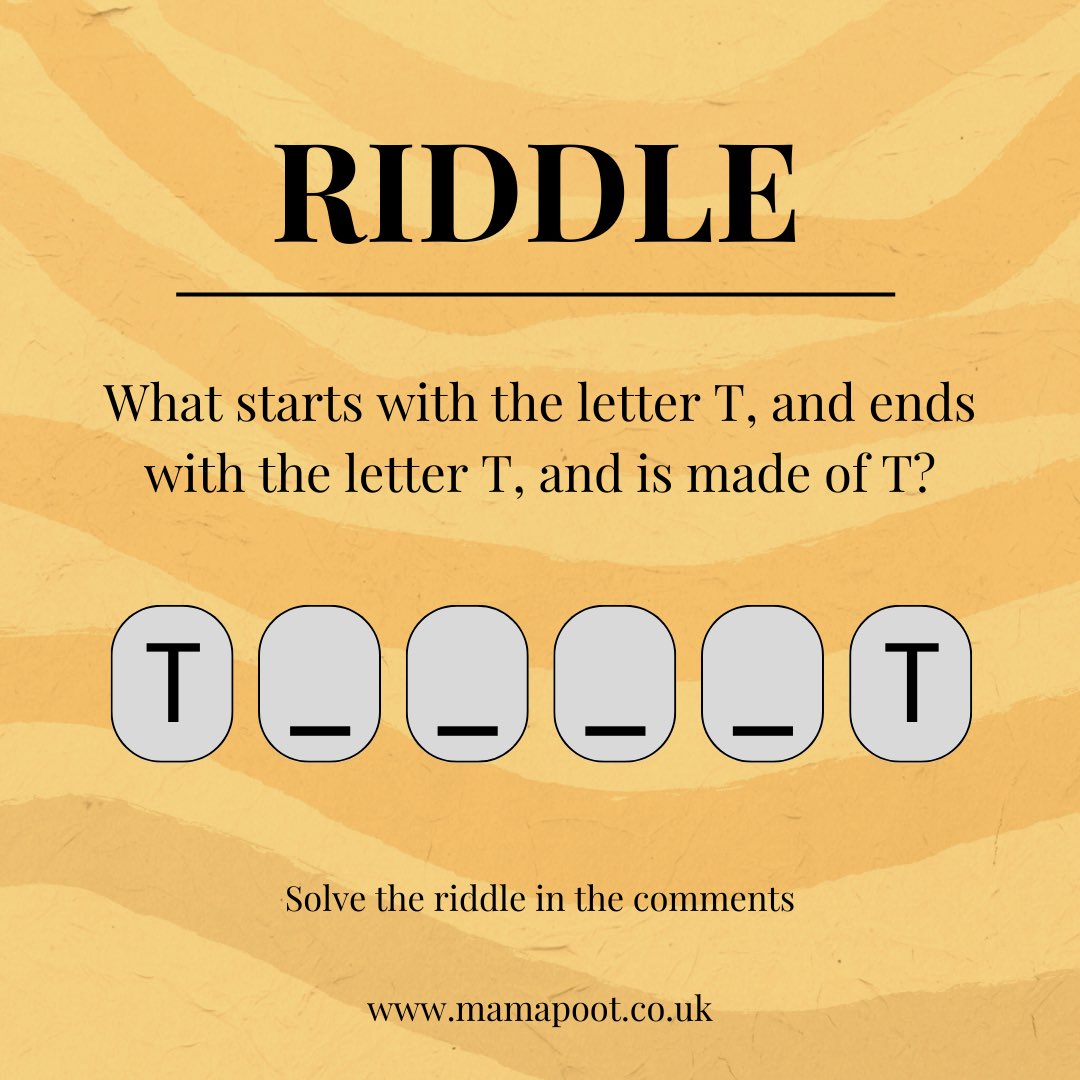 mamapoot1's tweet photo. Itโs another Monday Mamapoot fam๐๐
Letโs do a riddle today shall we?๐ค
Comment your answers below letโs see who gets it correctlyโ
Also we wish you the most productive week ever๐๐
#foodies #foodriddles #mondaymotivation #nigeriafooduk #eventplannersuk #africanfooduk https://t.co/c3qfGip5gB