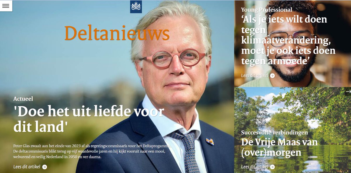 Deltanieuws 3 is uit! 🌊 Met daarin een speciaal interview waarin Peter Glas terugblikt en vooruitkijkt naar een mooi, welvarend en veilig Nederland in 2050. →
magazines.deltaprogramma.nl/deltanieuws/20…
#deltaprogramma #deltanieuws