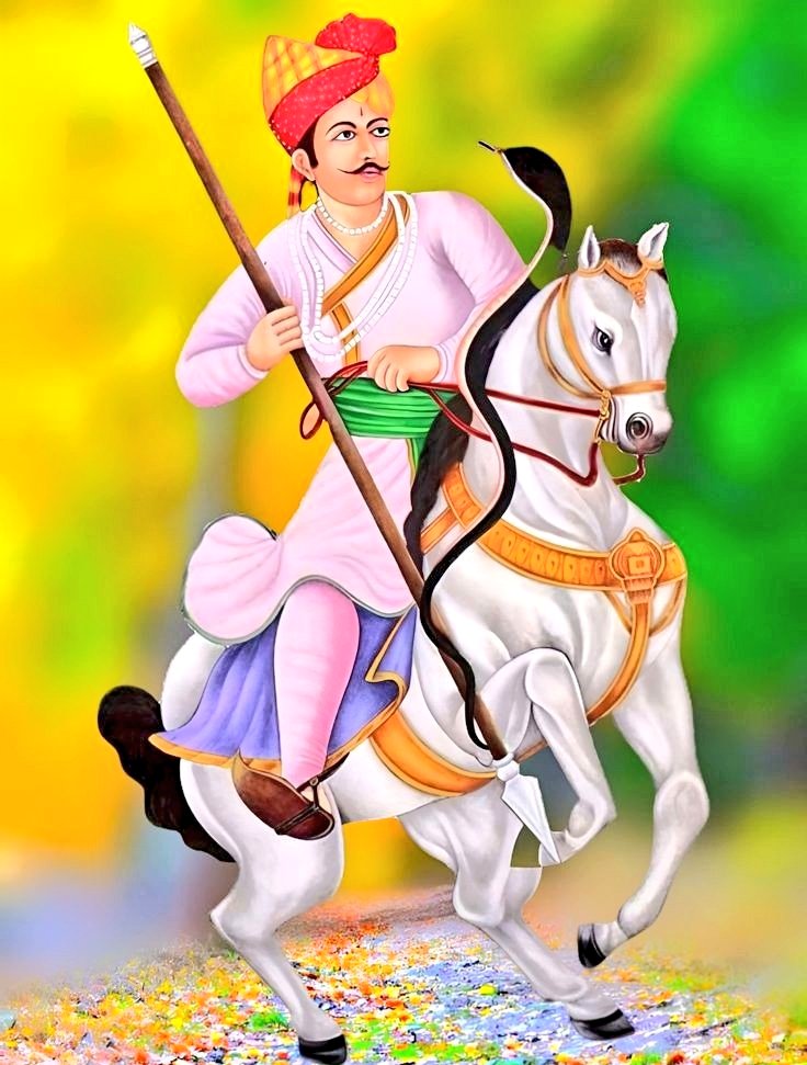 वचनबद्धता, वीरता, परोपकार व सत्यवादिता के सर्वोच्च मानक स्थापित करने वाले वीर तेजाजी महाराज को तेजादशमी पर सादर नमन।

तेजाजी महाराज आप सभी के जीवन को अपने आशीष से कृतार्थ करें।