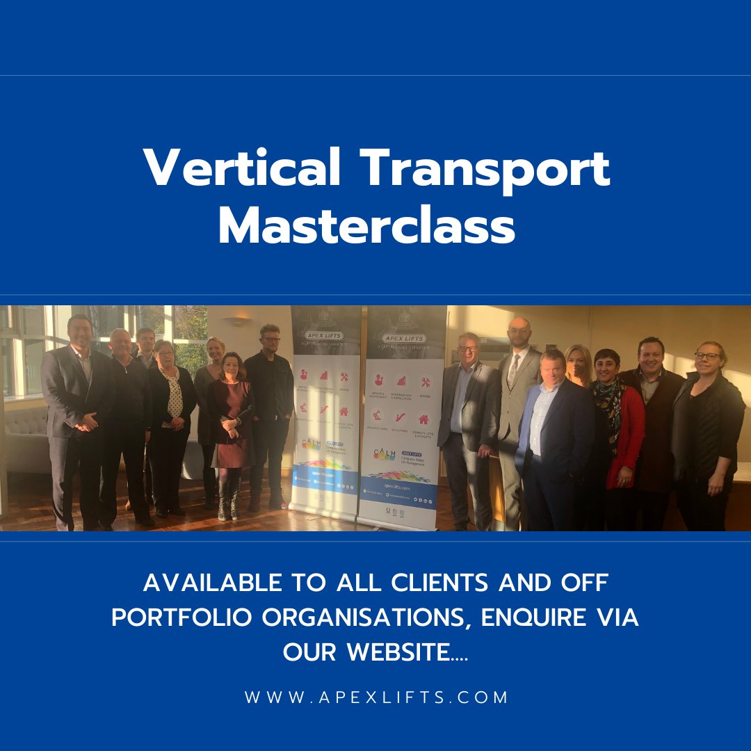 The Apex Lifts Vertical Transport Masterclass teaches the basic principles of lift management and operation, and was designed to increase knowledge and skill within the industry, with a focus on safety.

To enquire, visit: apexlifts.com/careers/apex-l…