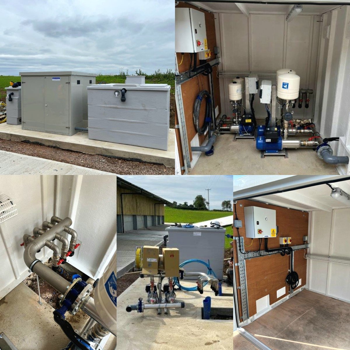 Flowmechltd's tweet image. Another happy customer...
A speedy turnkey project carried out by our engineers, with initial electrical fit-out completed at our Leicester works. Job comprising a domestic booster &amp;amp; tank, an irrigation booster &amp;amp; tank with multi-outlet manifold &amp;amp; plant room/kiosk.
#customerfirst