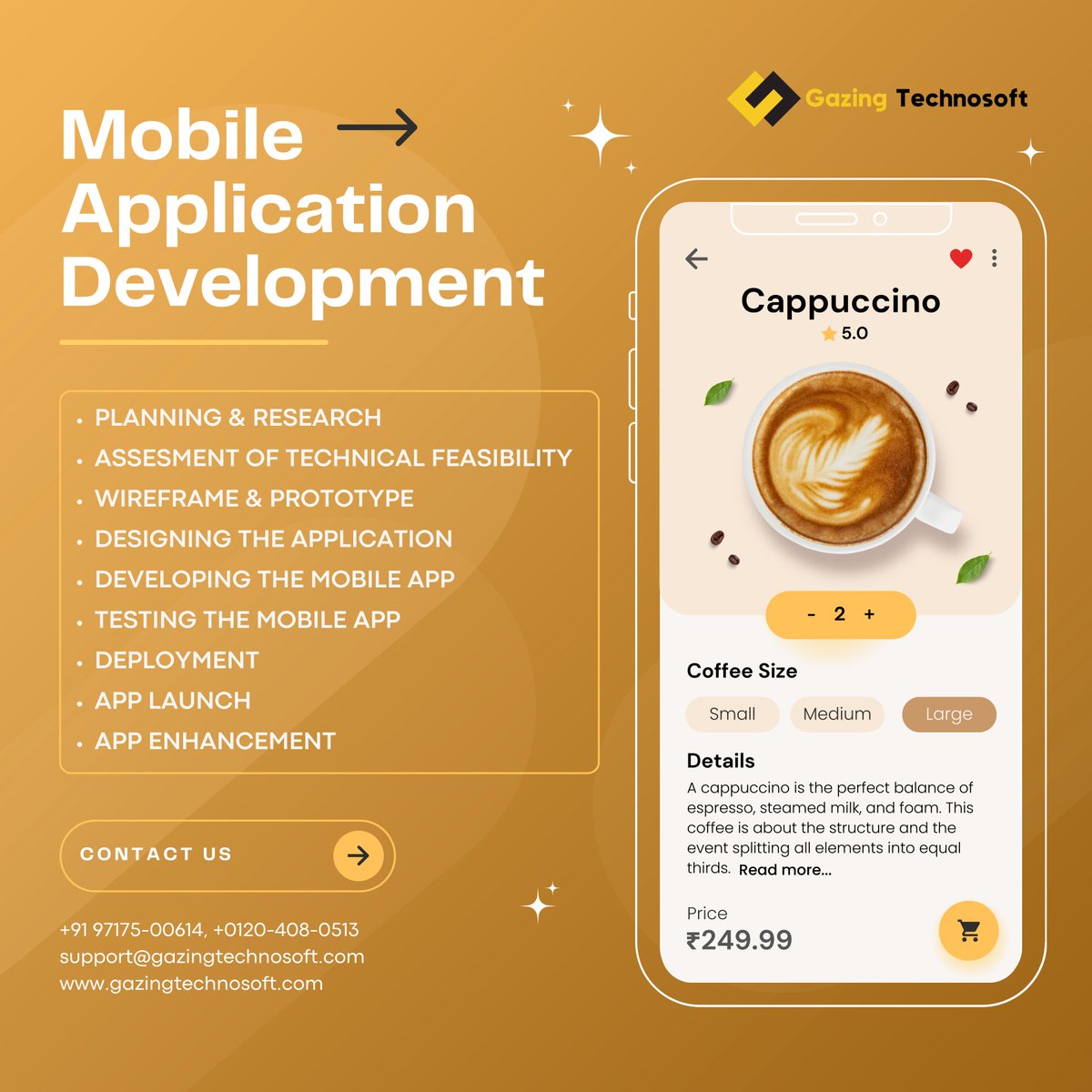 📱 Explore the #MobileAppDevelopment Journey with us:

📝 Plan &amp; Research
🔍 Assess Feasibility
🎨 Design
👨‍💻 Develop
✔️ Test
🚀 Launch &amp; Enhance

Got an idea? Contact us: 📞 +91 97175-00614 📧 support@gazingtechnosoft.com🌐 gazingtechnosoft.com

#AppDevelopment #TechSolutions