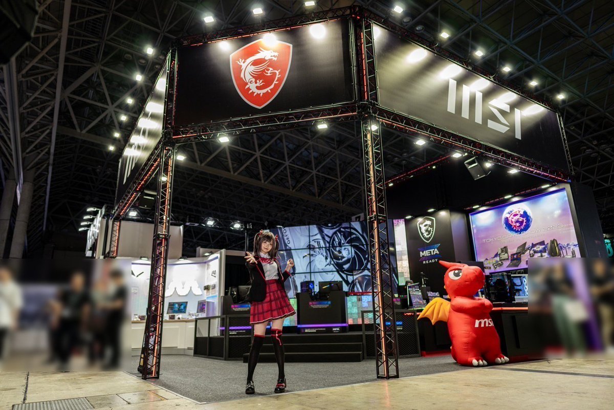 MSI_JP's tweet photo. 東京ゲームショウ2023の #MSI ブースでは、MSIノートPCイメージキャラ / オフィシャルVTuber 美星メイ(@mei_mihoshi )のコスプレを実施してました🌟
3日目、一般公開日をご担当いただいたのは すずらさん @suzuran_ro です🐏
#美星メイ #TGS2023 #TGS2023コスプレ #東京ゲームショウ2023 #MSITGS2023 https://t.co/8cCcyAOGWv