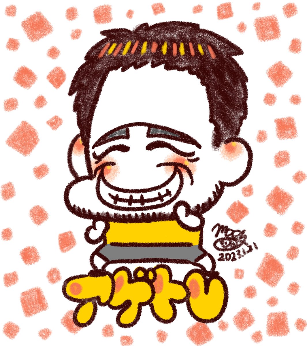minoru_3kura13's tweet photo. 【イラストオーダー🎨】
2023.1月
akiさんのご依頼でYouTubeチャンネル「アゲトレ」パーソナルトレーナ超🏋️‍♂️ー濱　訓由さんの（@ouchi_training）似顔絵描かせていただきました!!

他の人にもご好評いただいたようで喜んでもらえてよかったですヽ(；▽；)ノ

ご依頼ありがとうございます🙇‍♂️ https://t.co/Ty8kUx1cbG