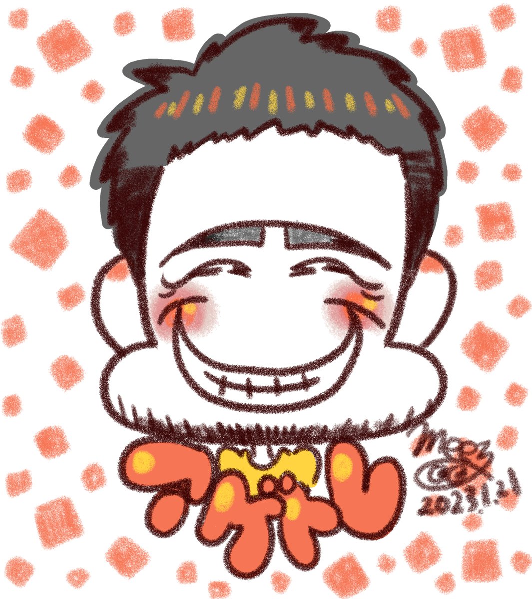 minoru_3kura13's tweet photo. 【イラストオーダー🎨】
2023.1月
akiさんのご依頼でYouTubeチャンネル「アゲトレ」パーソナルトレーナ超🏋️‍♂️ー濱　訓由さんの（@ouchi_training）似顔絵描かせていただきました!!

他の人にもご好評いただいたようで喜んでもらえてよかったですヽ(；▽；)ノ

ご依頼ありがとうございます🙇‍♂️ https://t.co/Ty8kUx1cbG