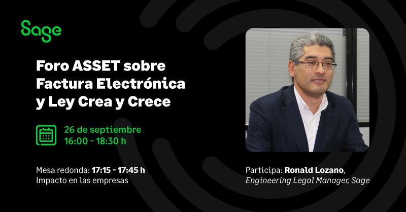 ¡Mañana patrocinamos el Foro de Factura Electrónica y #LeyCreayCrece de <a href="/Financieros_es/">Directivo financiero</a>!
El aforo presencial ya está completo, ¡pero aún puedes asistir online! ¡No te lo pierdas!
📅 Martes 26 de septiembre 
📌 16:00 a 18:30 h 
💻asset.es/actividad/foro…