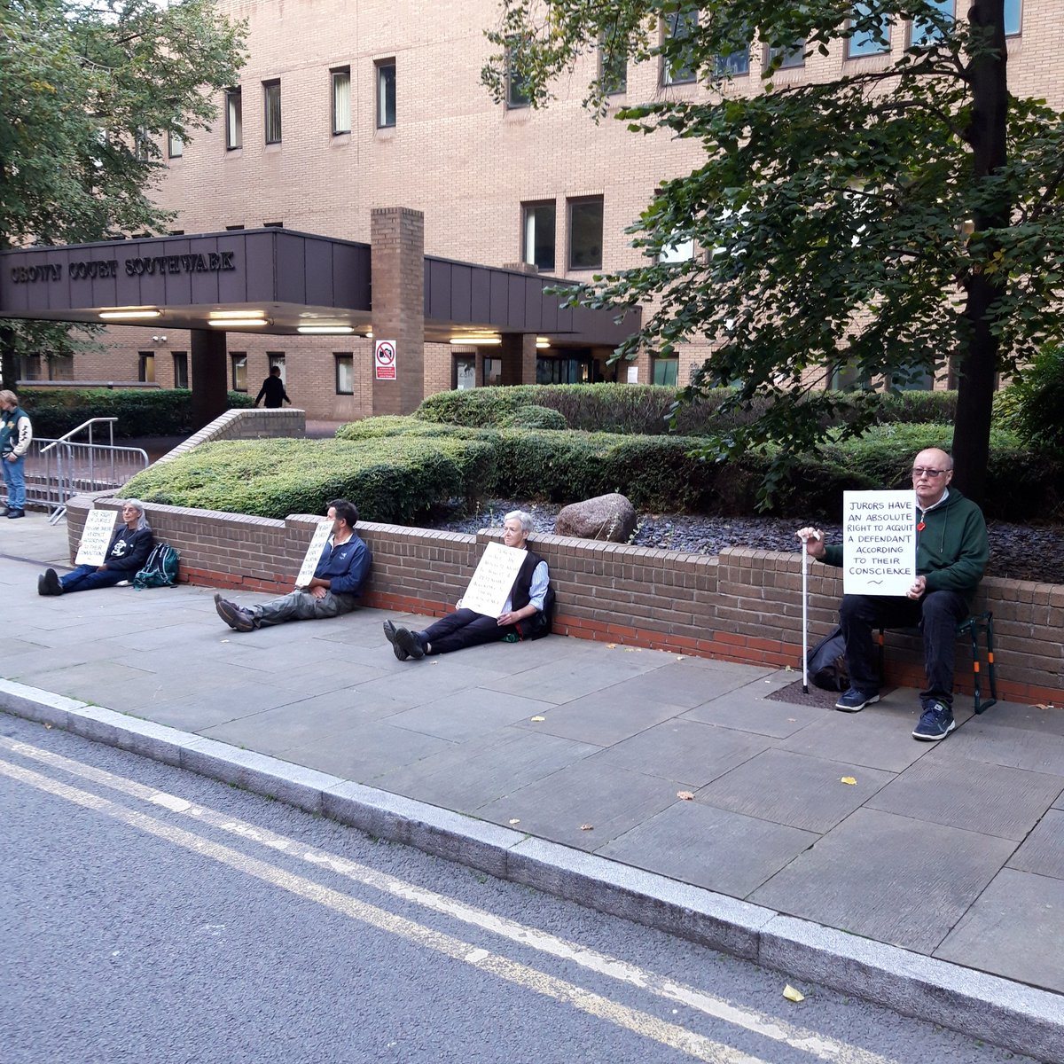 252 people at 25 Crown Courts risking arrest for the right of juries to decide #DefendOurJuries