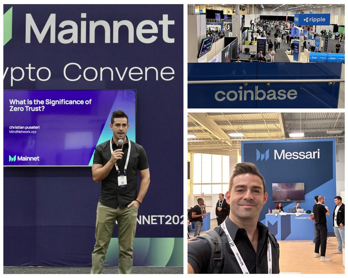 mindnetwork_xyz's tweet photo. We sent #MindNetwork's Head of BD &amp; Marketing
@thetaoofdata to #Mainnet2023 to participate in the inaugural Crypto Convene stage to talk about #ZeroTrust and our newest solutions! https://t.co/pDDwC1t6R7