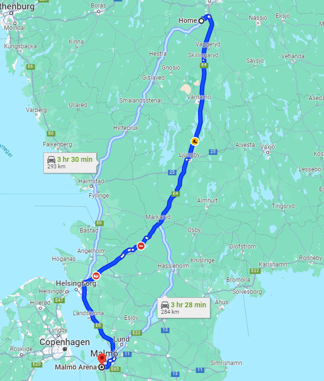 Malmö borta nu på lördag 30/9!
Vi har ledig plats i bil med på- och avstigningsmöjlighet längs E4:an. Just nu är vi två bilar med totalt sex personer. Bilarna avgår från Jönköping. Någon intresserad? #modose