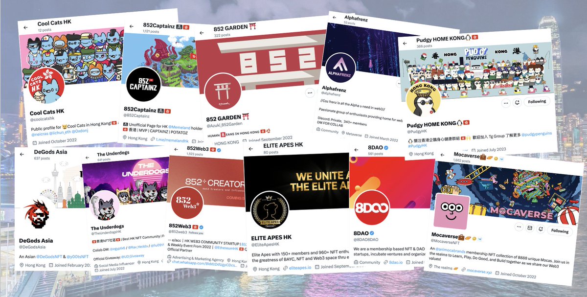 subvert ✍🏻 (@su13vert) on Twitter photo 🇭🇰 A Guide to Hong Kong's NFT Communities 🇭🇰
So you're coming to #ApeFestHK in November.
"What side events are happening?"
I don't know. (<a href="/BaycCouncil/">BAYC Council 🍌</a> is working on it.)
What I do know though — the alpha is following these local NFT communities & key figures, who'll be 🇭🇰 A Guide to Hong Kong's NFT Communities 🇭🇰
So you're coming to #ApeFestHK in November.
"What side events are happening?"
I don't know. (<a href="/BaycCouncil/">BAYC Council 🍌</a> is working on it.)
What I do know though — the alpha is following these local NFT communities & key figures, who'll be