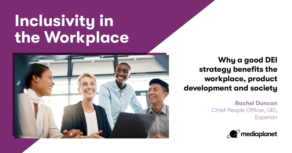 It's here 🎉 Our #InclusivityintheWorkplaceCampaign is out now 💥 Get your copy in today's @guardian and online at ow.ly/caem30sxjcU featuring Rachel Duncan with @Experian #DiversityAndInclusion #DiverseTalent #InclusiveWorkCulture