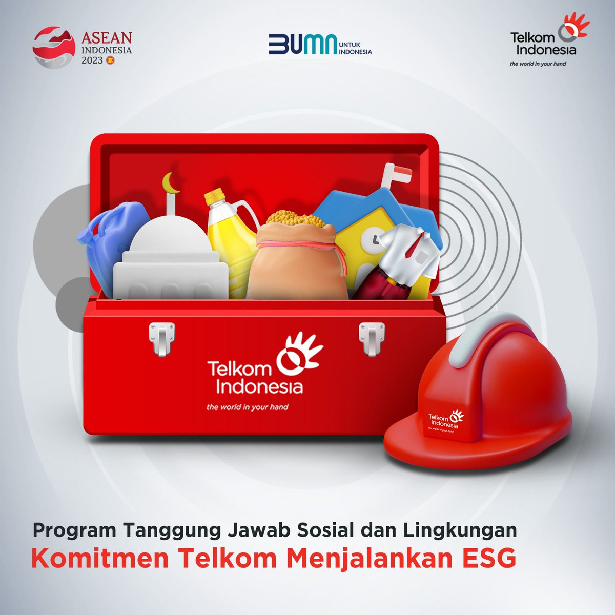 Ternyata ada loh program @TelkomIndonesia dalam nerapin ESG untuk meningkatkan kesejahteraan secara berkelanjutan, dan sudah ada 113 lokasi program pengentasan kemiskinan serta 260 lokasi program hidup sehat sudah tersebar di seluruh Indonesia. #DigitalBisa #ElevatingYourFuture