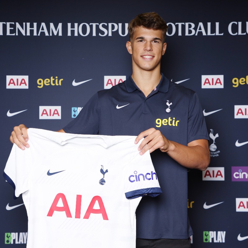 SpursOfficial's tweet photo. We are delighted to announce that we have reached agreement for Luka Vuskovic to join the Club in 2025 from Hajduk Split 🤍