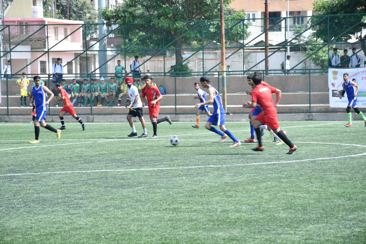 Inter district division level football tournament under 17 &amp; 19 yrs boys gets  underway today at astro truf football ground parade Jammu in which districts of division jammu are participating in this tourney.