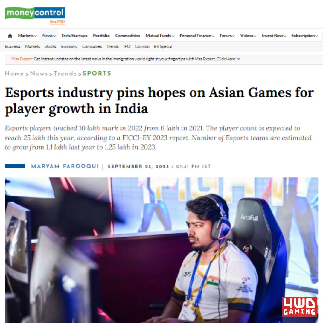 4wdGaming's tweet photo. Charanjoth Singh, from @GodLike_in representing India in FIFA this year, recently shared his thoughts with a prestigious media publication.
Link - https://t.co/Bxh2iMU554

#gaming #esports #AsianGames #fifaonline https://t.co/jqI4pnS4Im