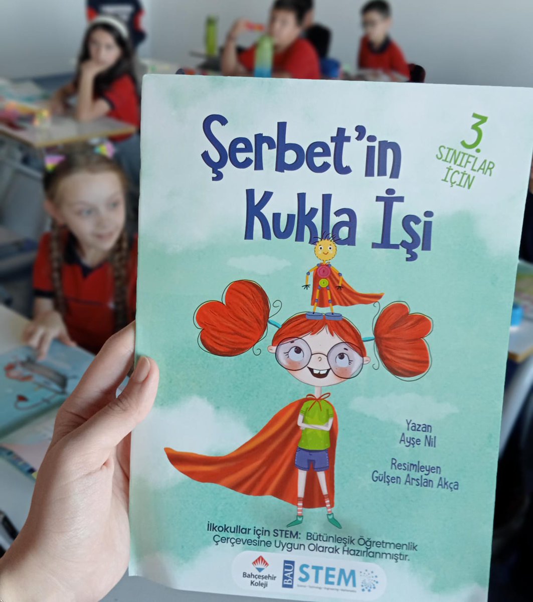 BahcesehirSivas's tweet image. 3. Sınıf öğrencileri #StemJunior dersinde &quot;Şerbet&apos;in Kukla İşi&quot; kitabını okuyarak Şerbet ile tanıştılar. 🤩🥳
#STEMjunior  #STEMgelecektir   @bahcesehir_k12