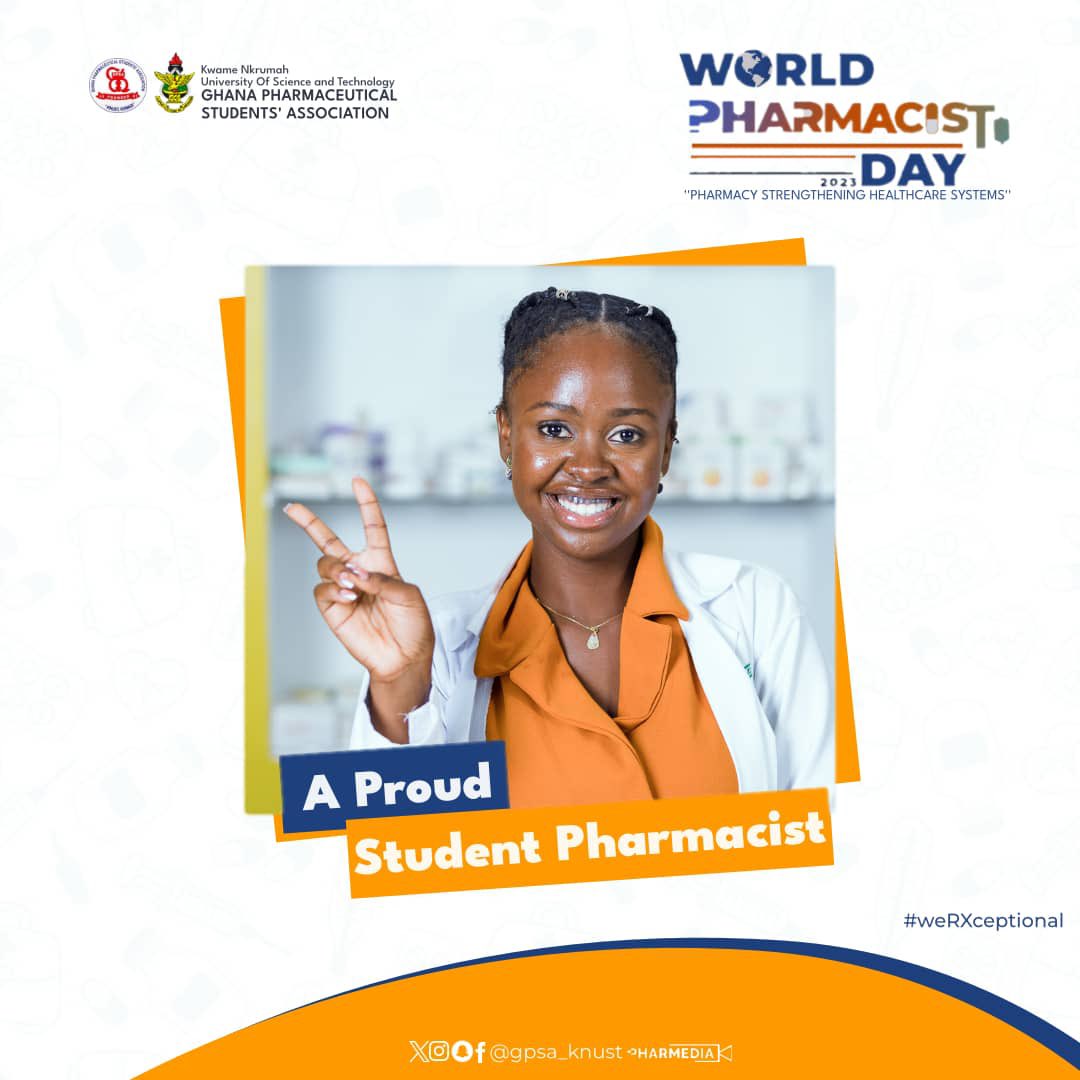 gpsa_knust's tweet photo. Its World Pharmacist Day๐๐๐ฅผ
Join the campaign to strengthening health systems by tapping the link below and adding your beautiful pictures.
๐https://t.co/BIextBvxJ5
Don't be left out๐
#WorldPharmacistDay2023
#AmicusHumaniGeneris
#FriendsOfTheHumanRace
#weRXceptional https://t.co/JHxRUVACWx