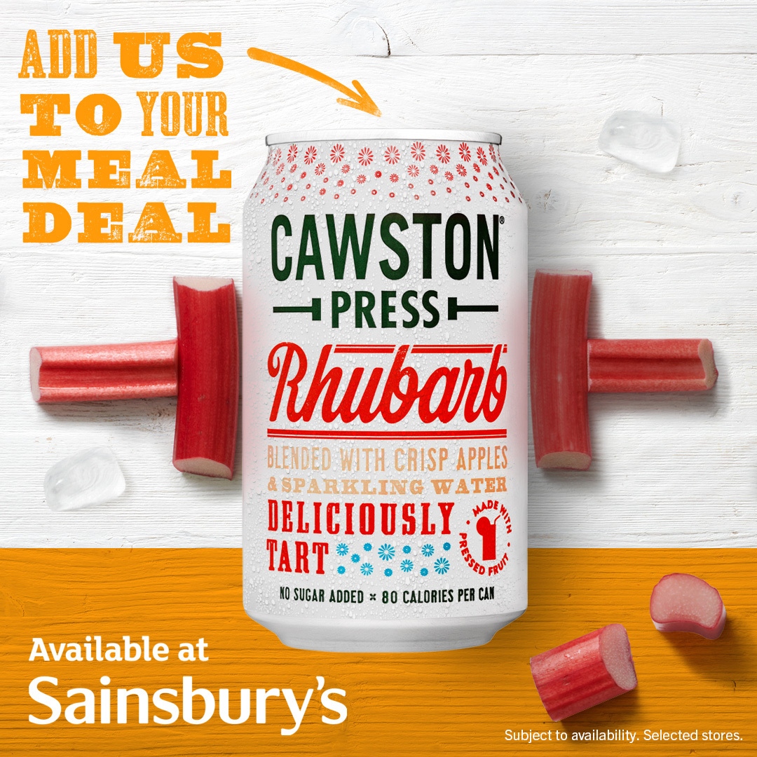 Left your lunch at home or torn on lunch options? One thing you can be sure on, is that your drinks option is now an easy decision at Sainsbury's! Our deliciously tart sparkling Rhubarb is now part of the meal deal, we'll see you in the aisle 🎉