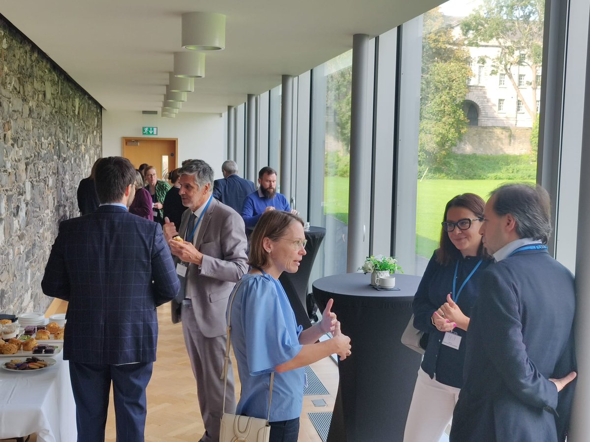 ReillyOdette's tweet photo. A warm welcome to the 24 lawyers from Denmark, Czech Republic, France, Spain, Poland, Belgium & Romania to @LawSocIreland this week for the EU-funded #LITEL project, aimed at promoting EU law, strengthening links between legal educators & designing EU law modules for trainees. https://t.co/q9WyuLF1r4