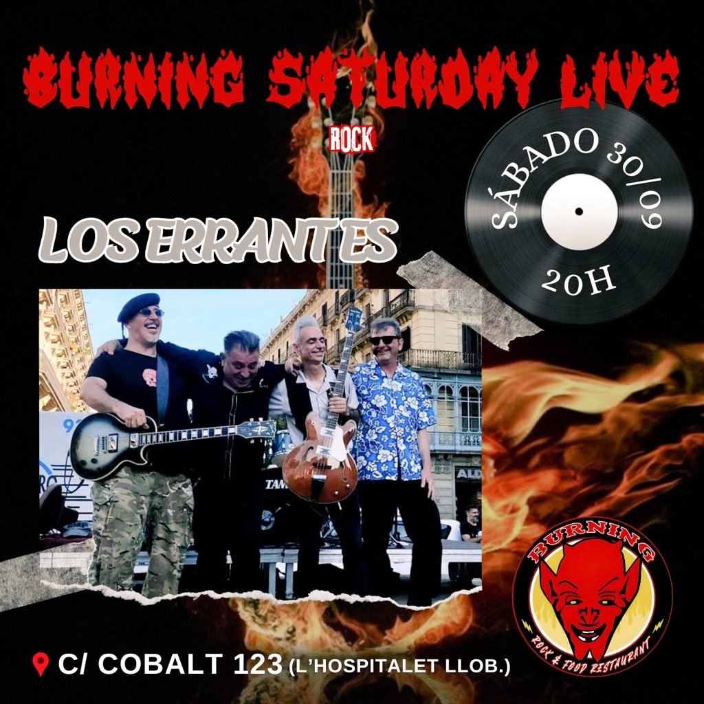 David_Albalate's tweet photo. Hola!!! Me hará mucha ilusión si @loserrantesrnr lo petamos en e @Burning Rock and Food el sábado 30/9 a las 20:00h en la Calle Cobalto, 123 (L'H).
Nos vemos!!! Y comparte!
@scrufix62 🔥
#rock #merce23 #BarcelonaSC
#show https://t.co/F2ajSBm6C5