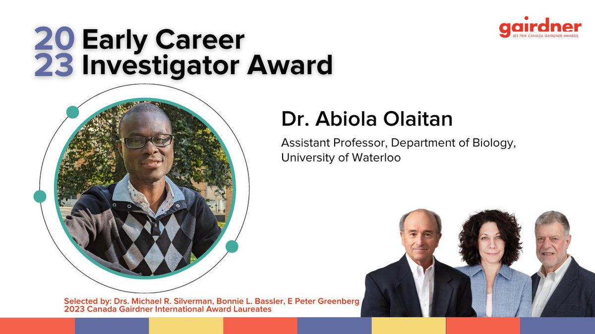 GairdnerAwards's tweet photo. Congratulations to Dr. Abiola Olaitan!

Dr. Olaitan will present "How Clostridioides difficile hijacks heme to mediate metronidazole resistance" during the Laureate Lectures on Oct. 26.

Details ➡️ https://t.co/qWz2vrWUNw https://t.co/A1hKvEodJe