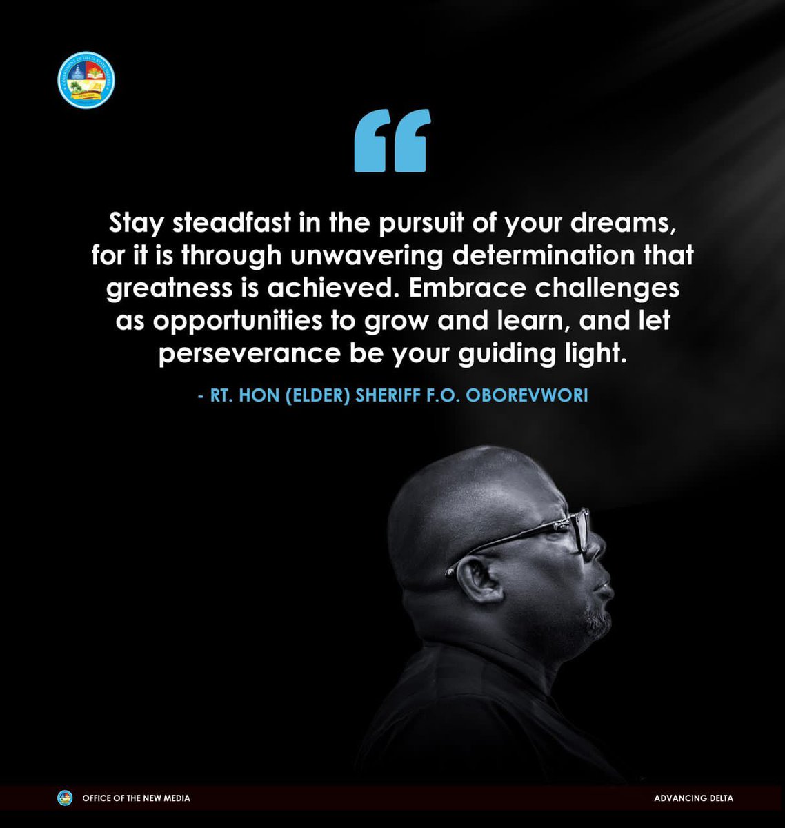 KinsleyImomo's tweet photo. Determination 
Commitment 
Success 

Good Morning Deltans

#AdvancingDelta
#sheriffwilldomore
#moreagenda
#deltastategovernment
#sheriffisworking https://t.co/ZUIFAGpoeJ