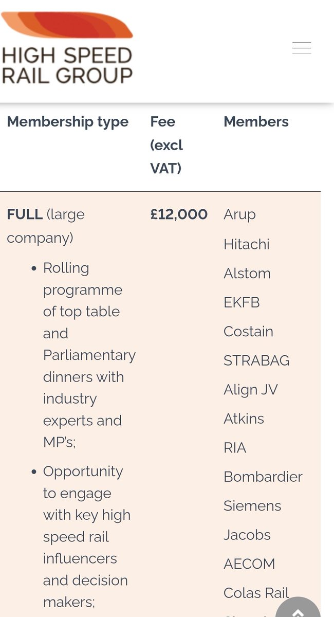 stophs2's tweet photo. The High Speed Rail Industry Leaders Group are in lobbying overdrive, spurting a constant churn on their social media demanding #HS2 must go ahead in full. 

Coincidentally, this would ensure an increasing billions of taxpayers pounds going directly into their members coffers. https://t.co/JzQZBgjo1G
