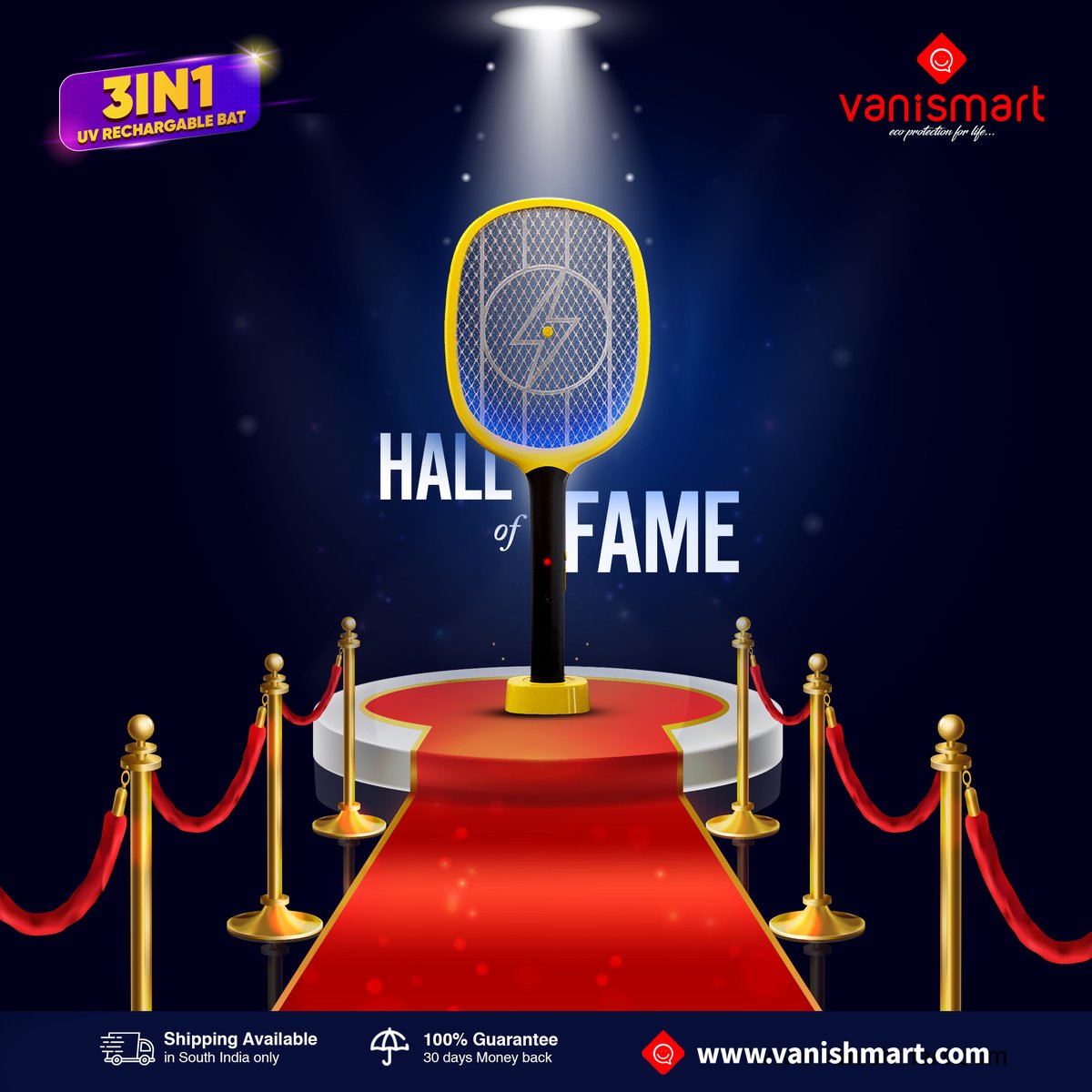vanismartindia's tweet image. The most famous mosquito bat! Vanismart 3-in-1 Rechargeable Mosquito Bat is known for delivering the most efficient function in eliminating mosquito problems. 

vanishmart.com

#Mosquitobat #MosquitoBatOnline #MosquitoRacket #MosquitoFreeHome #3in1 #Vanismart
