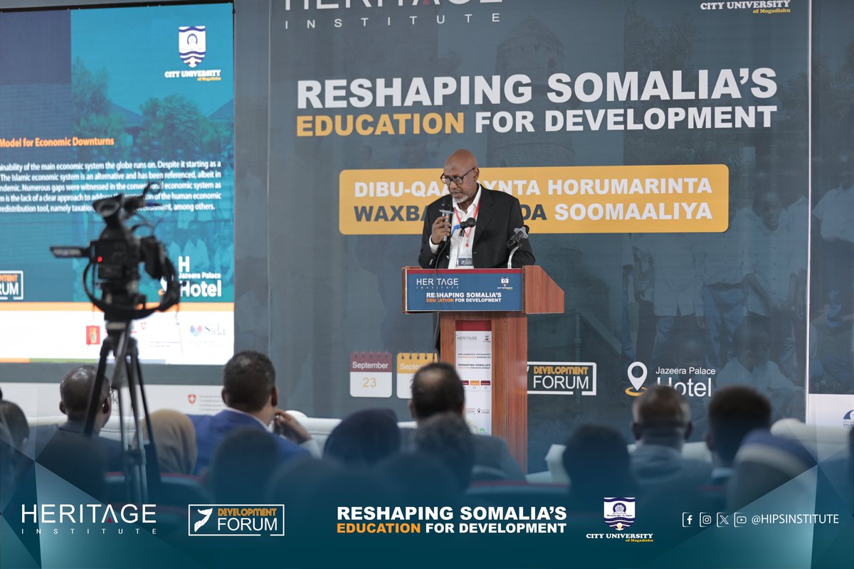 HIPSINSTITUTE's tweet image. Prof. Abdullahi Barise – Rector, City University of Mogadishu
#HeritageForum
#DevForum
#HIPS_CU
#waxbarashadu_waa_iftiin