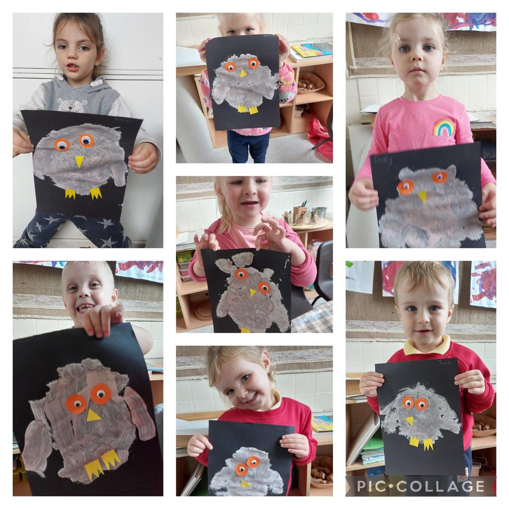 CefnPrimaryST's tweet photo. In nursery we've been learning about Owls. @CefnPrimarySJW @CefnPrimary https://t.co/mC0O8iZU8I