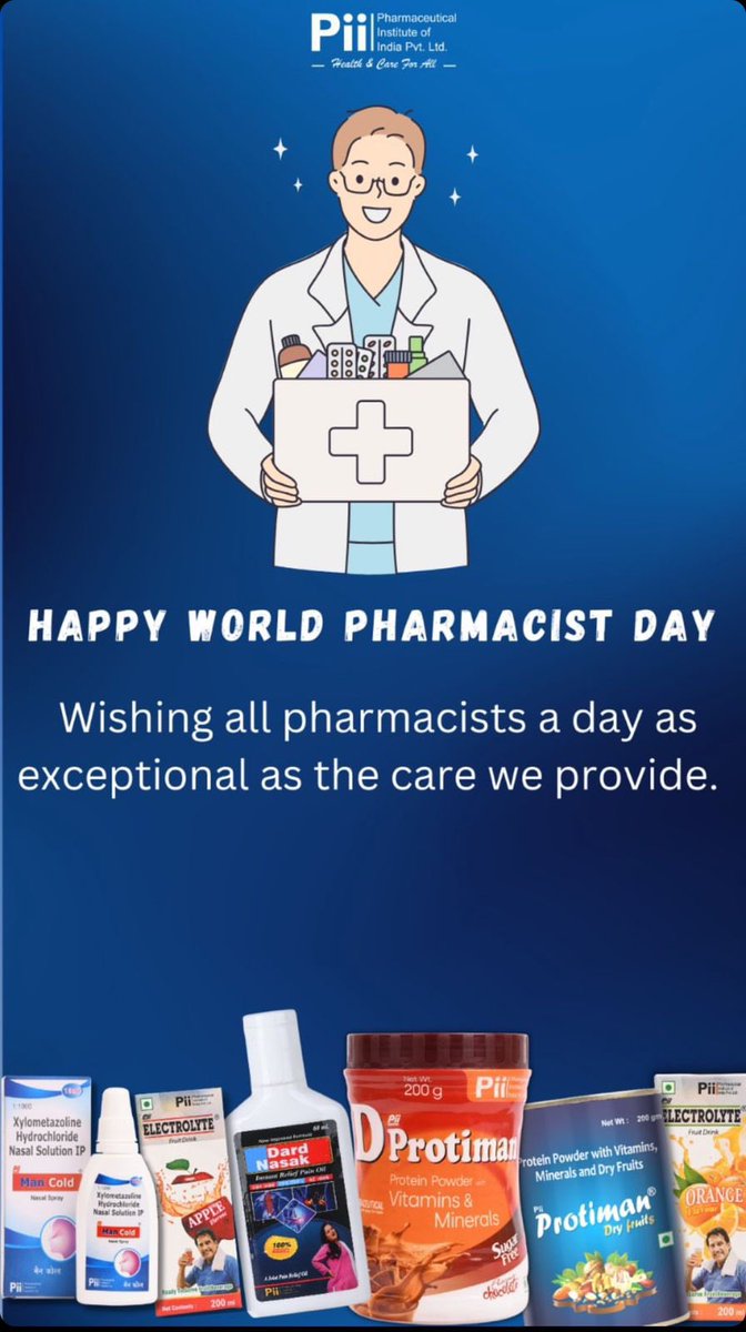 piipharma's tweet photo. Cheers to our dedicated pharmacists at Pii Pharma, spreading joy with every prescription. Happy Pharmacist Day! 💊👩‍⚕️👨‍⚕️
#piipharma #happypharmacistday https://t.co/nYmxQWQrda