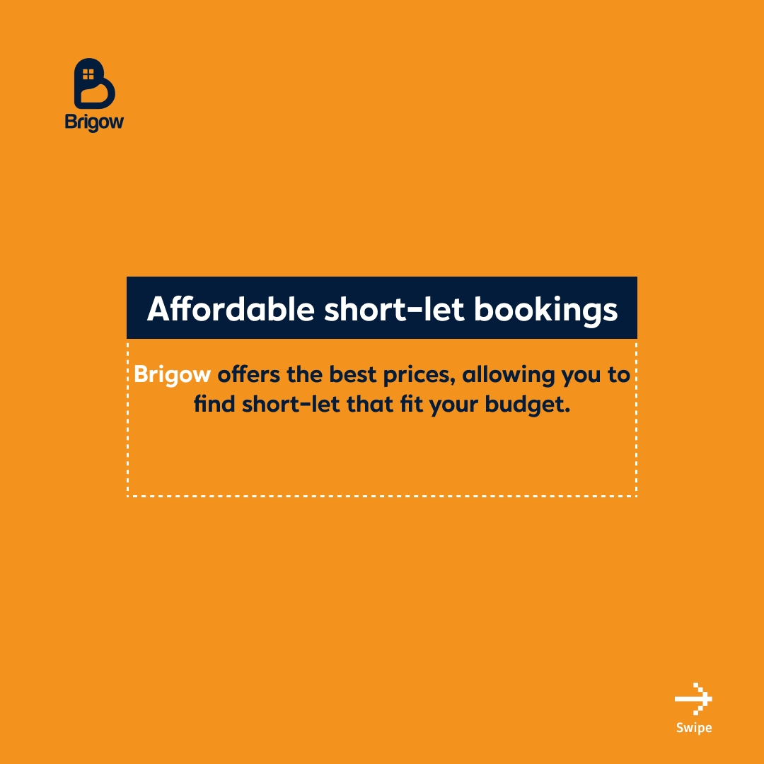 my_brigow's tweet photo. Unlock a World of Benefits with Brigow! ๐ Discover the Ease, Comfort, and Confidence of Booking Your Next Short-Let Stay through Brigow. Your Journey Begins Here. #BrigowBenefits #ShortLetSimplified Expelled Dangote Mr Banks "UNAVAILABLE" Merlin https://t.co/OvmdLSu5q2