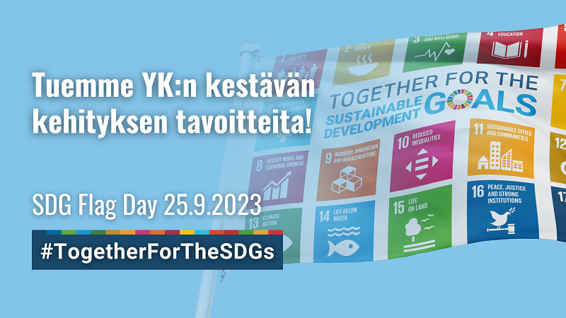 YK:n #KestavaKehitys tavoitteista #mediakasvatus liittyy ainakin hyvän koulutuksen, eriarvoisuuden vähentämisen, vastuullisen kuluttamisen sekä rauhan, turvallisuuden ja hyvän hallinnon tavoitteisiin. Lue lisää blogistamme #SDGFlagDay
medialukutaitosuomessa.fi/kestavaa-kehit…
