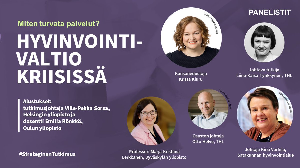 jure_fi's tweet photo. Tiede ja käytäntö kohtaavat Kriisinkestävä Suomi -tapahtumassa  👇

Luvassa keskustelua @Akatemia_STN @AKA_ohjelmat tutkimuksesta ja ratkaisuista Suomen kriisinkestävyyden parantamiseksi!

📹 Tule kuulolle verkkolähetykseen 2.10. klo 13–15 👉 https://t.co/NRbJxNiT8x https://t.co/7vUfNtlO3d