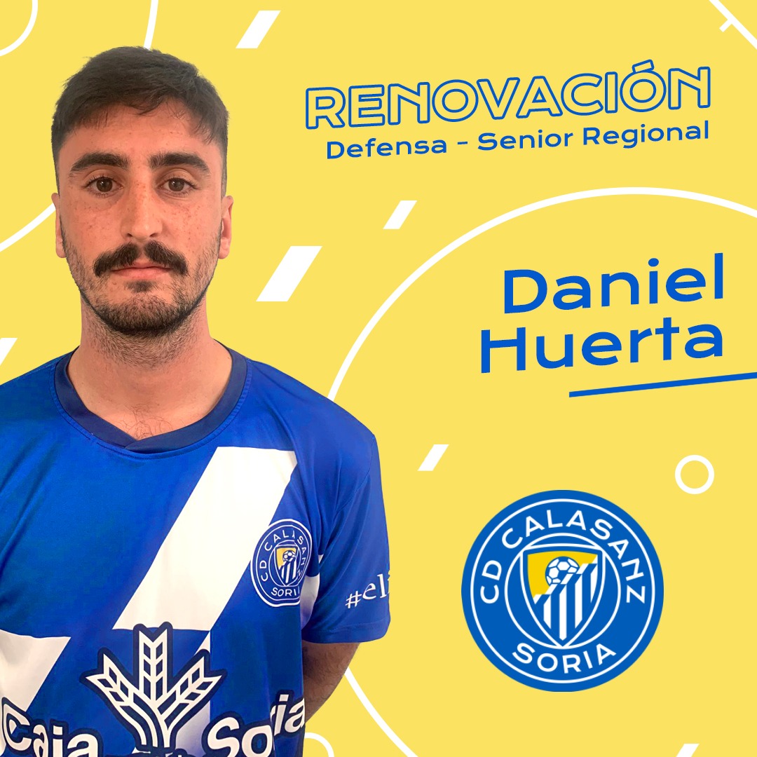 calasanzsoria's tweet photo. Volvemos a tener con nosotros a Daniel Huerta @_dhuerta en la defensa para esta temporada💪💪 Poderío físico y gran desplazamiento de balón para nuestro senior regional #calasanzsoria #renovacion #temporada23 https://t.co/QxpFpzEDIJ