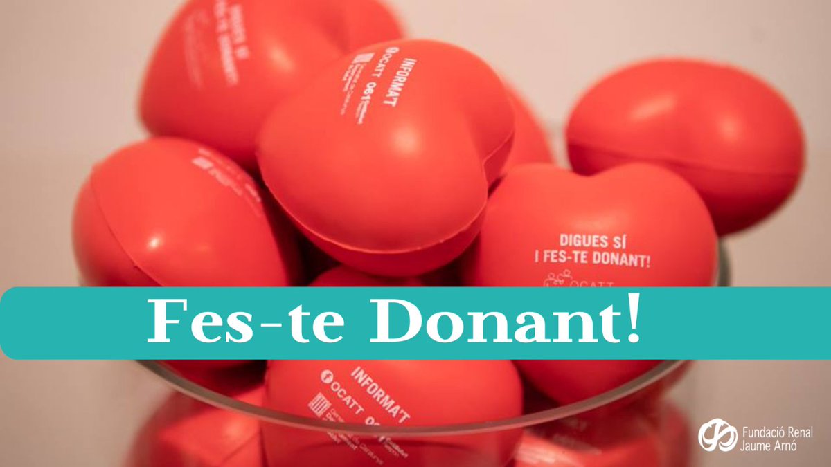 FundacioJArno's tweet photo. Es pot dir més alt però no més clar. Saps que un sol donant pot salvar fins a 8 vides? 
Gaudeix la vida, i quan s'acabi, reescriu el final...
#trasplantament #donaciódòrgans #salut #solidaritat #finalalternatiu https://t.co/WHQgb19kcR