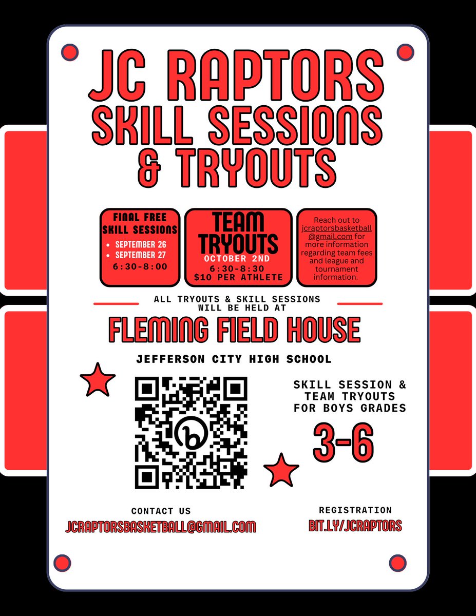 JcRaptors's tweet photo. Tuesday and Wednesday evenings this week, final two FREE skills sessions! 6:30-8:00 PM, let’s hoop! https://t.co/HSP7tB0MHm
