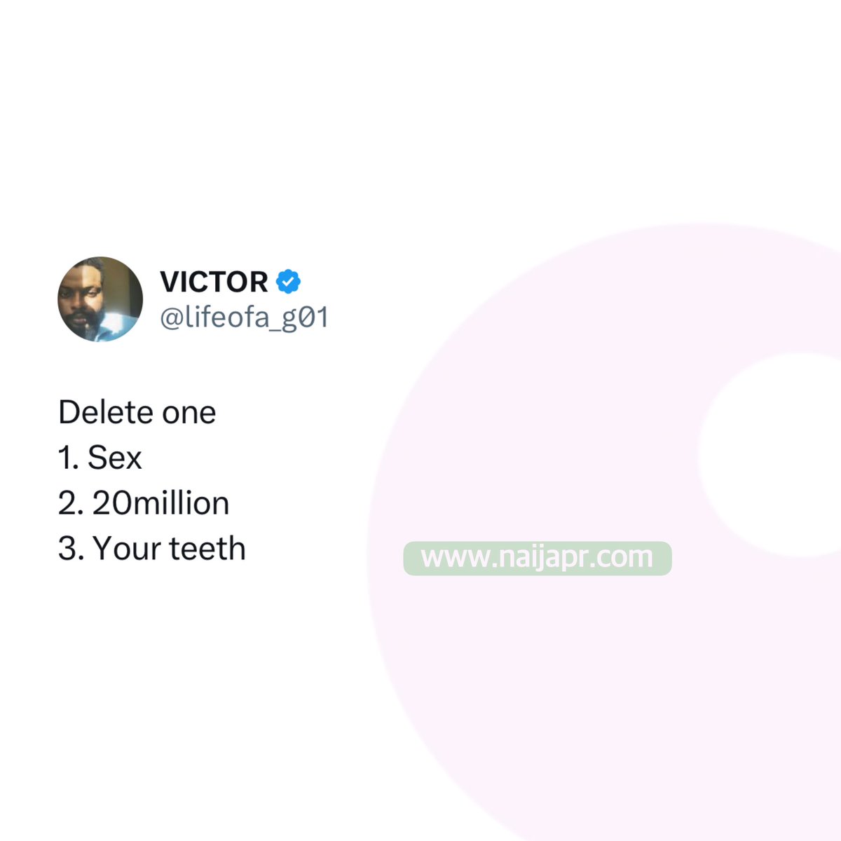 Naija_PR's tweet photo. Which one can you part with? https://t.co/4AXR9Waiwj