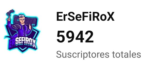 Tenia pensado hacer un sorteo gordo el mes que viene para agradecer el apoyo que se le está dando a los sorteos y demás...

Pero vamos a jugar a un juego!😏

Si antes del 1 de octubre llegó a los 6000 Sub hago el sorteo... 🤜🤛

Youtube.com/ersefirox 👇